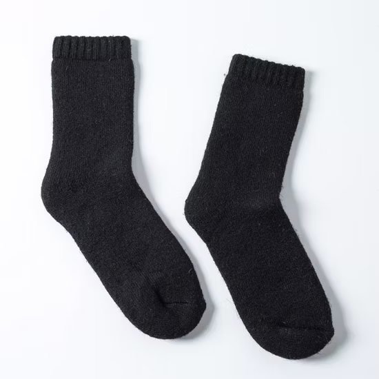 Calcetines gruesos 100% de lana muy cálidas para hombre, venta al por mayor, suaves, a la moda, para invierno